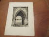 Original Etching "Chapter House / Fountains Abbey", By Stanley Harrod
