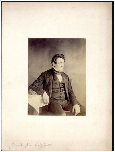 Cabinet-size photograph portrait, mounted, "Darlington Hall Garth" in pencil at the foot of the mount