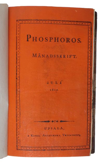 Phosphoros. Månadsskrift. 1.-4. årgang (det udkomne). (photo 2)