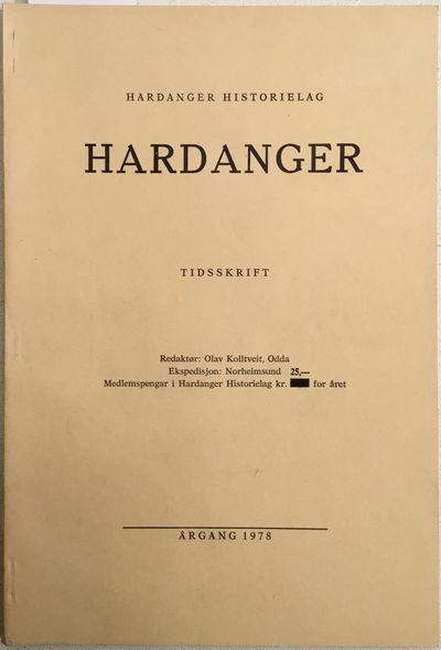 Hardanger. Tidsskrift