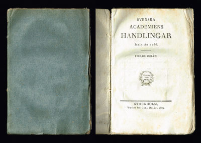 Svenska Academiens Handlingar ifrån år 1786.…