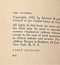 The Outsider by Richard Wright - 1953