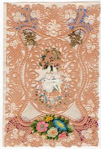 I am yours and thou art mine" -- Octavo Valentine with Fine Lace Paper and Scrap