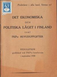Det ekonomiska och politiska läget i Finland samt…