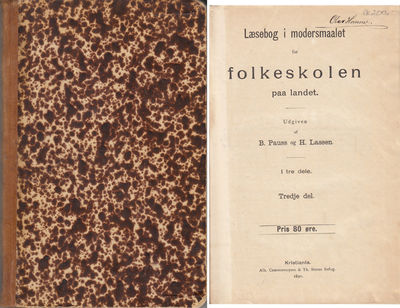 Læsebog i modersmaalet for folkeskolen på landet.…