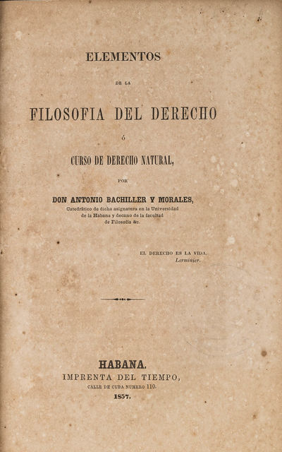 Elementos De La Filosofia Del Derecho O Curso De Derecho Natural