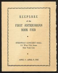 [Program]: Keepsake of the First Antiquarian Book Fair