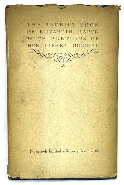 The Receipt Book of Elizabeth Raper