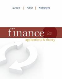 cover of Finance : Applications and Theory