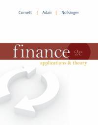 Finance : Applications and Theory