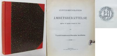 Justitieombudsmannens ämbetsberättelse afgifven…
