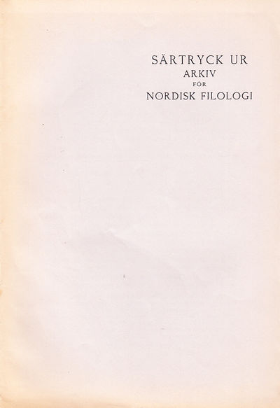 Till kommenteringen av Fredmans epistlar [=…