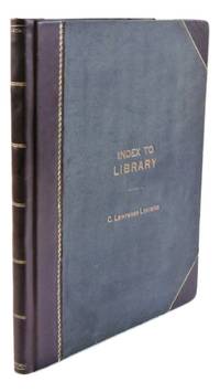 Index to library (= gilt title to front cover)