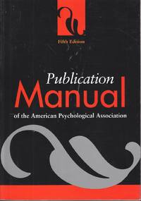 image of Publication Manual Of the American Psychological Association