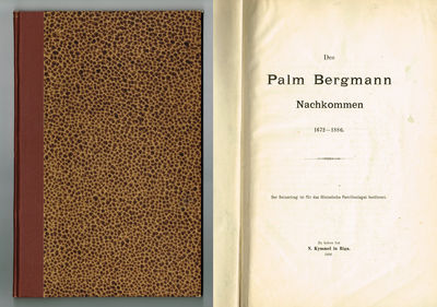 Des Palm Bergmann Nachkommen 1672-1886.
