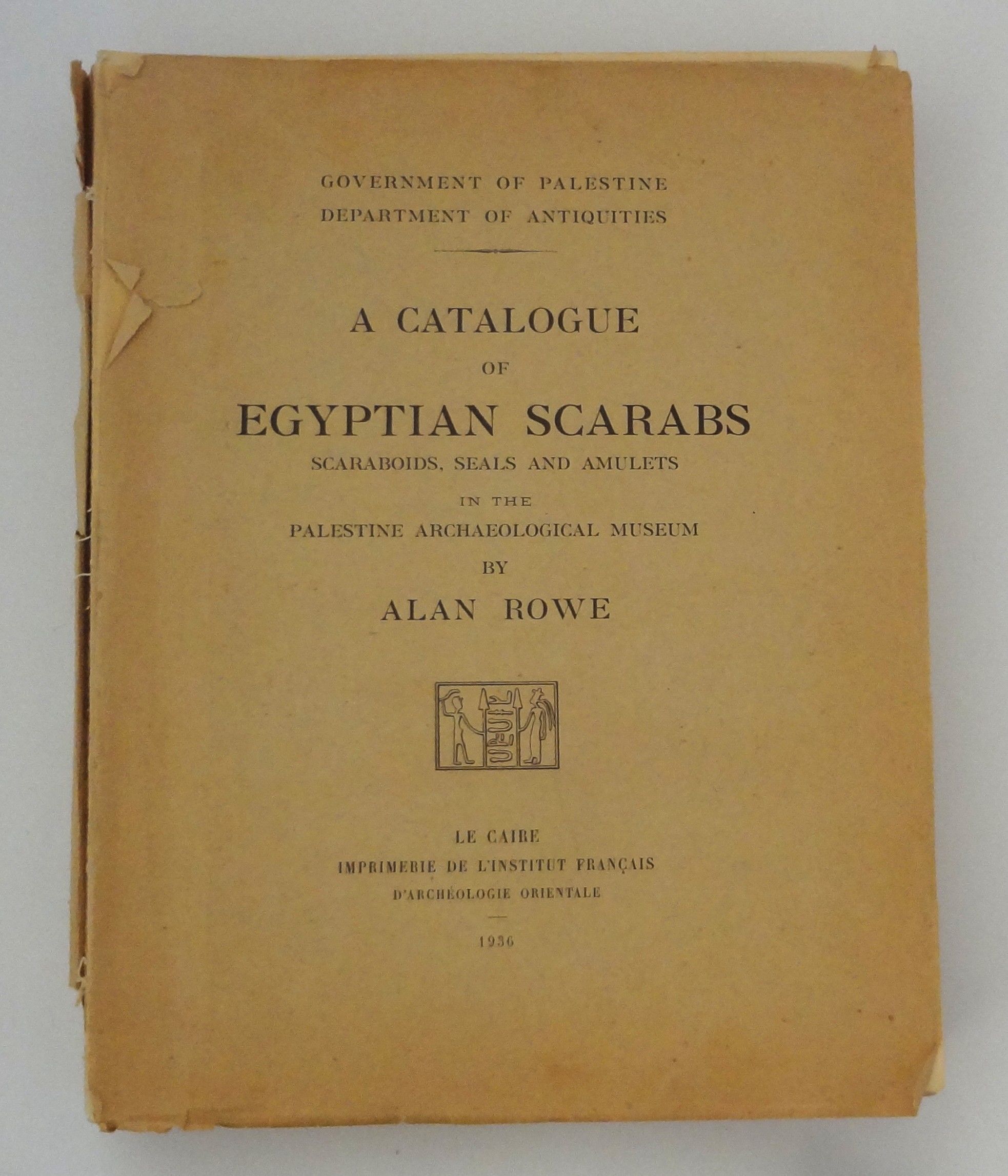 A Catalogue of Egyptian Scarabs, Scaraboids, Seals