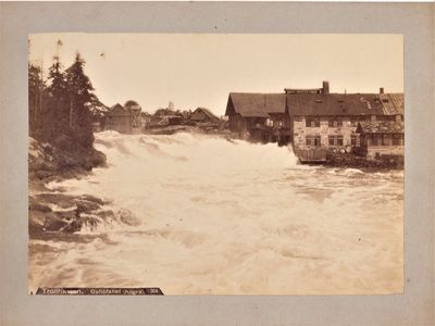 Foto. Trollhättan. Gullöfallet (högra). Sverige