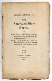 image of 2 Important State Papers Concening Queen of Scotts