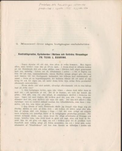 [Protokoll och handlingar rörande prestmötet i…