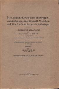 Über Abel'sche Körper, deren alle…