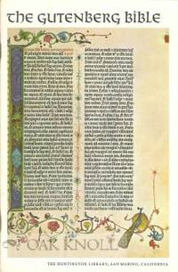 GUTENBERG BIBLE, LANDMARK IN LEARNING.|THE