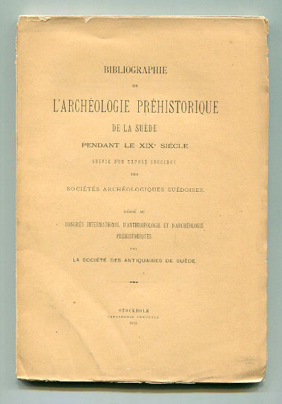Bibliographie de l’archéologie préhistorique de…