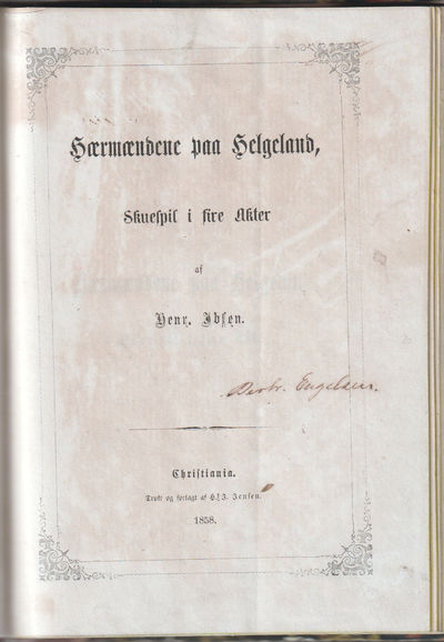 Hærmændene på Helgeland. Skuespil i fire akter