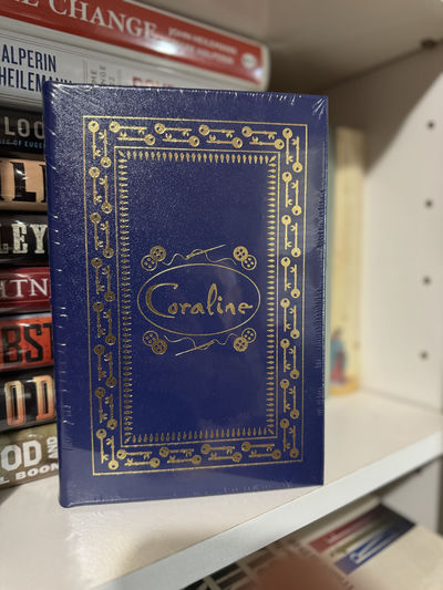 Coraline ~ SIGNED EASTON PRESS LEATHER-BOUND SIGNED X 2