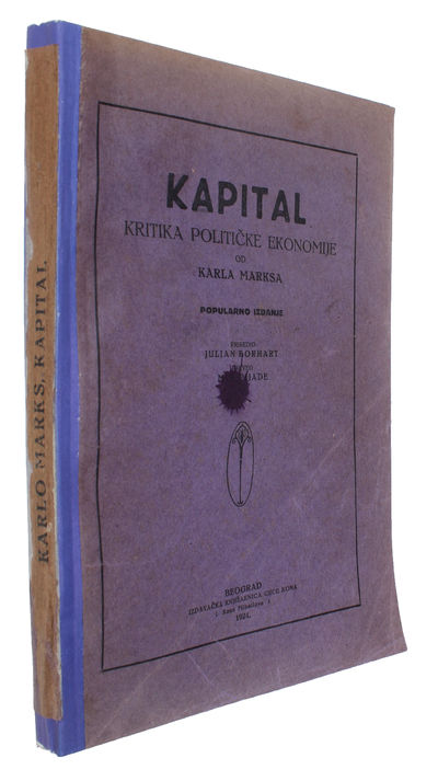 Kapital. Kritika Politicke Ekonomije.  - [FIRST…