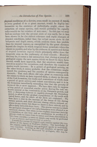 On the Law which has Regulated the Introduction of New Species. [In: The Annals and Magazine of Natural History. Second Series, Volume 16]. - [INAUGURATING THE DISCOVERY OF THE ORIGIN OF SPECIES] (photo 18)