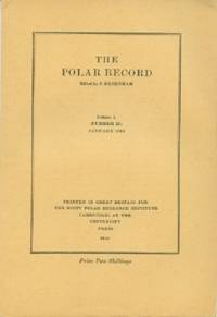 image of Polar Record - Volume 4, Number 25: January 1943