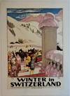 Winter in Switzerland (Offset Reproduction Lithograph Poster)