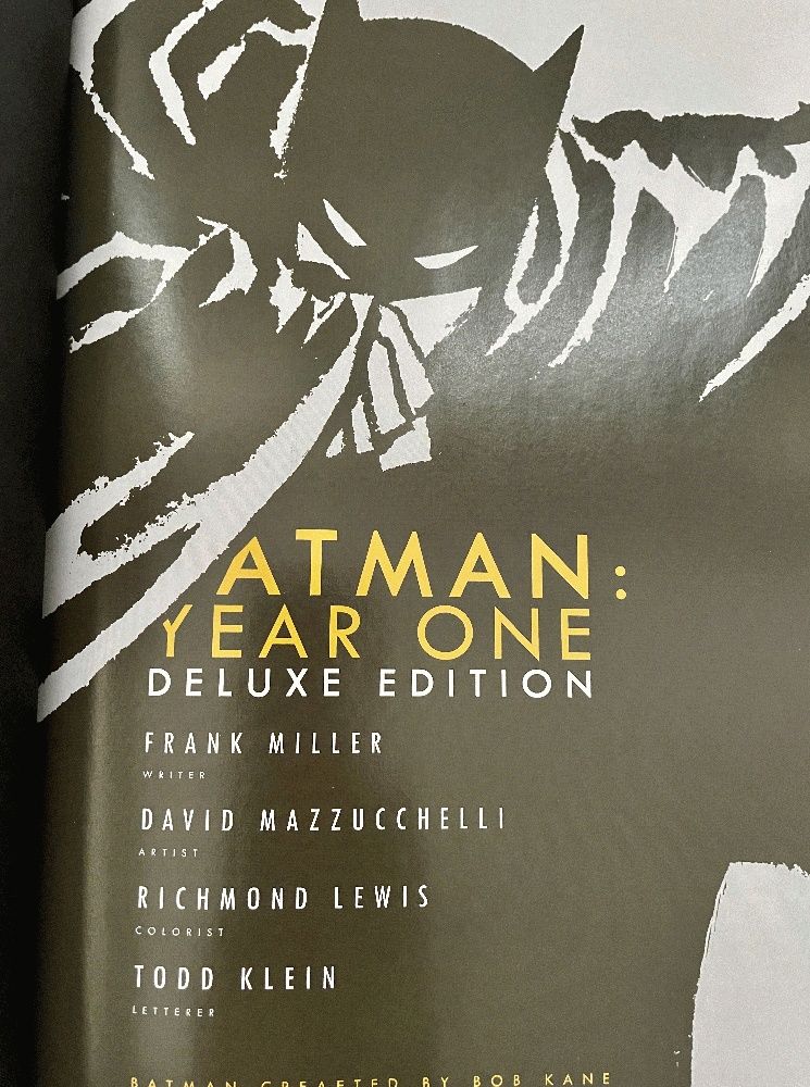 Batman: Year One Deluxe (New Edition) by Miller, Frank