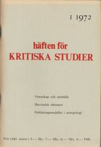 Häften för kritiska studier 1 1972. Ackumulerat…