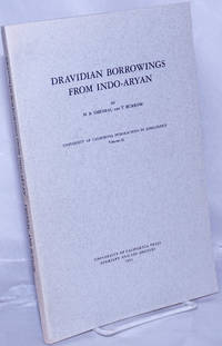 Dravidian Borrowings from Indo-Aryan by Emeneau, M.B. and T. Burrow - 1962