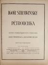 Pétrouchka Scènes Burlesques en 4 Tableaux d'Igor Strawinsky et Alexandre Benois. Partition d'Orchestre. [Full score]