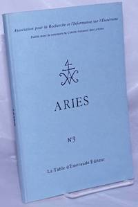 image of Aries. No 3. Association pour la Recherche et l'Information sur l'Esoterisme