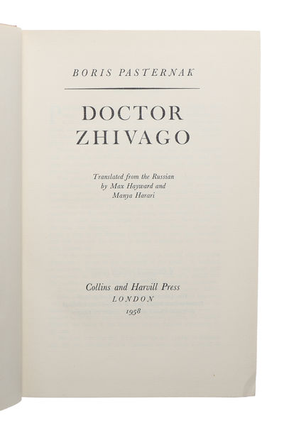 Doctor Zhivago. Translated from the Russian by Max Hayward and Manya Harari. - [A TRAGEDY OF THE REVOLUTION] (photo 3)