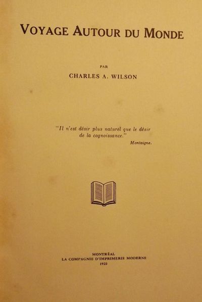 VOYAGE AUTOUR DU MONDE