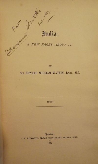 INDIA: A FEW PAGES ABOUT IT