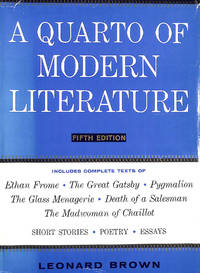 A quarto of modern literature by Brown, Leonard Stanley - 1964