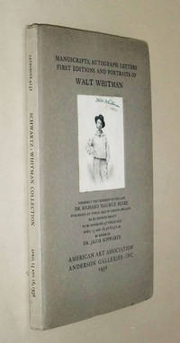Manuscripts, Autograph Letters First Editions and Portraits of Walt Whitman.