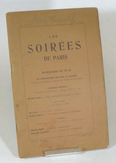 Les Soirées de Paris, No. 22. 15 mars 1914.