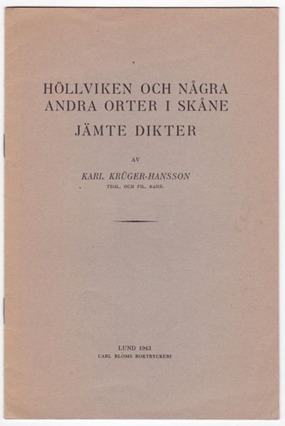 Höllviken och några andra orter i Skåne, jämte…