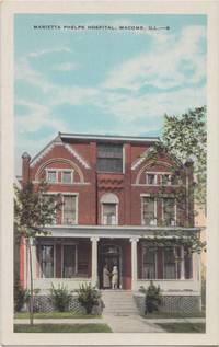 Marietta Phelps Hospital, Macomb Il, 1910s-1920s unused Postcard