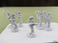 HISSERS: 8 Grenadier Gamma World miniatures de staff - 1979