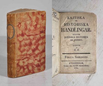 Kritiska ok historiska handlingar, rörande…