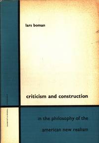 Criticism and Construction. In the philosophy of…