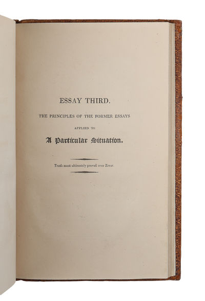 A New View of Society: Or Essays on the Principle of the Formnation of the Human Character, and the Application of the Principle to Practice.  - [FOUNDING SOCIALISM] (photo 5)