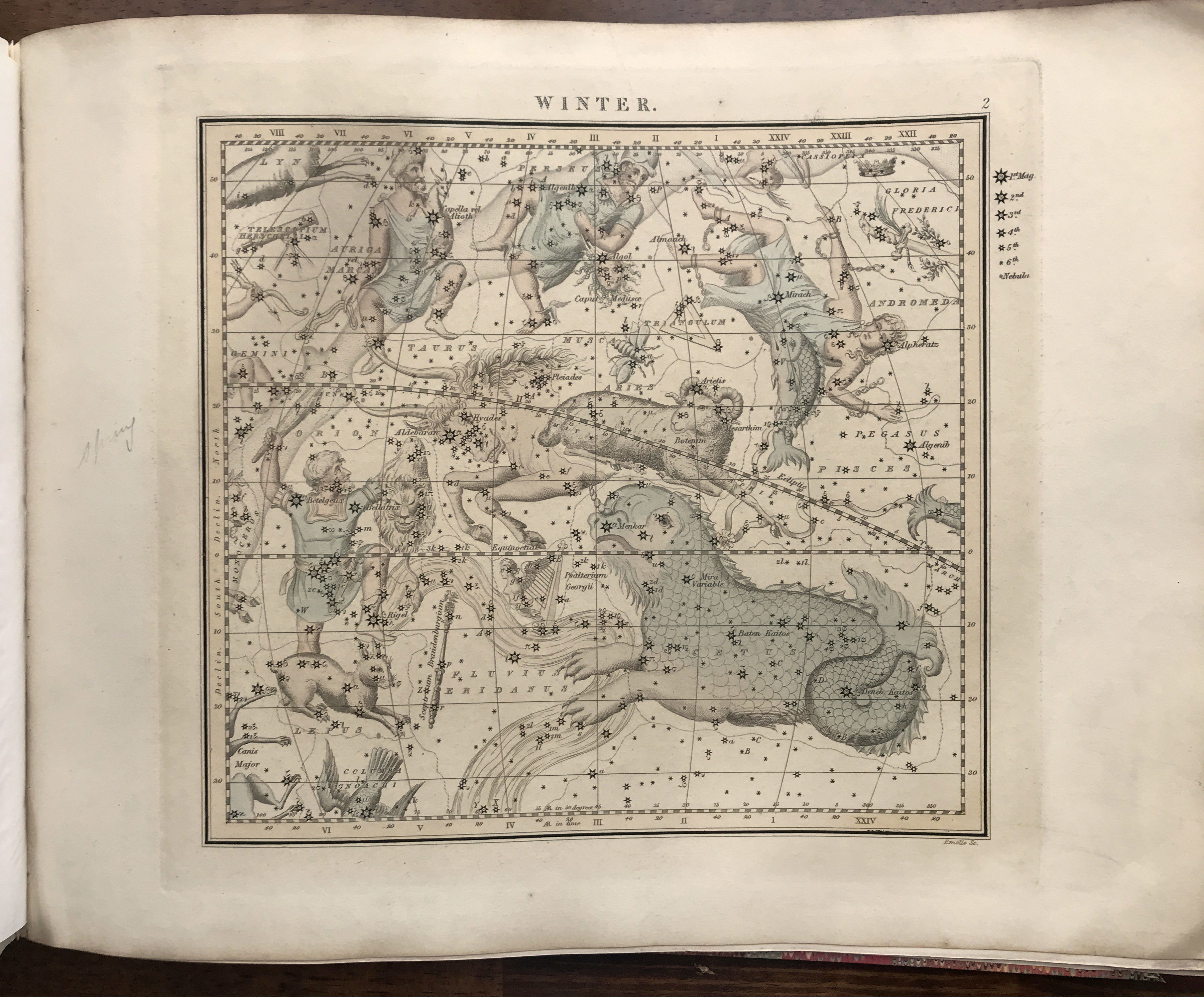 A Celestial Atlas containing Maps of all the Constellations Visible in  Great Britain. by Middleton. James | Recent 3/4 calf, marbled boards. |  [1842] | Whittaker \u0026 Co. | Biblio, image size:3622x3024